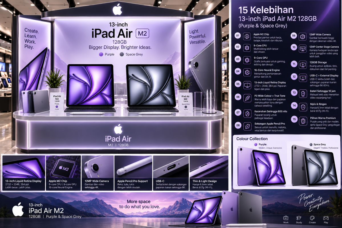 13-inch iPad Air M2 128GB